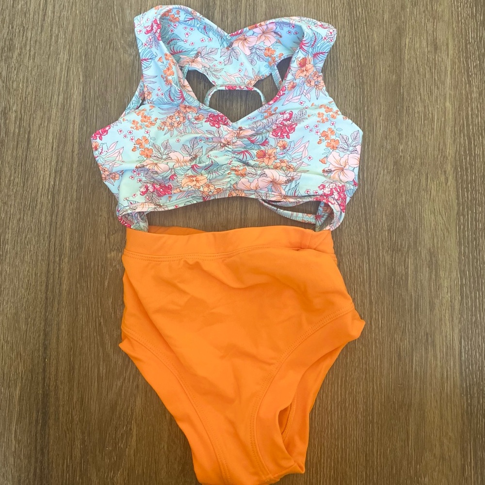 Orange and Light Blue Beach Dancewear